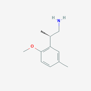 (2S)-2-(2-Methoxy-5-methylphenyl)propan-1-amine