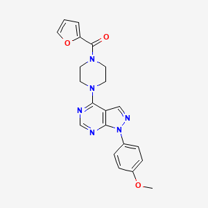 1-(furan-2-carbonyl)-4-[1-(4-methoxyphenyl)-1H-pyrazolo[3,4-d]pyrimidin-4-yl]piperazine