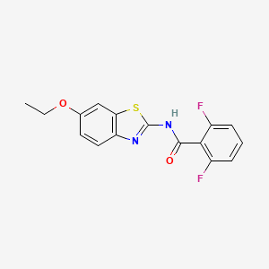 molecular formula C16H12F2N2O2S B2886048 N-(6-ethoxy-1,3-benzothiazol-2-yl)-2,6-difluorobenzamide CAS No. 476277-40-4