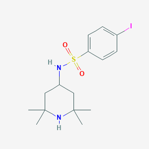 molecular formula C15H23IN2O2S B288605 4-iodo-N-(2,2,6,6-tetramethyl-4-piperidinyl)benzenesulfonamide 