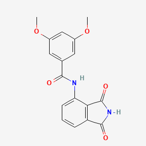 molecular formula C17H14N2O5 B2886051 N-(1,3-二氧代异吲哚-4-基)-3,5-二甲氧基苯甲酰胺 CAS No. 406917-05-3