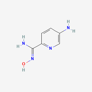 molecular formula C6H8N4O B2886067 5-Amino-N-hydroxypicolinimidamide CAS No. 1228776-03-1