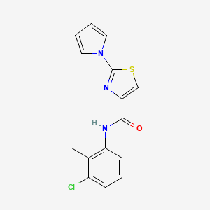 N-(3-chloro-2-methylphenyl)-2-(1H-pyrrol-1-yl)thiazole-4-carboxamide