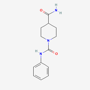 molecular formula C13H17N3O2 B2886085 N~1~-phenylpiperidine-1,4-dicarboxamide CAS No. 401589-80-8