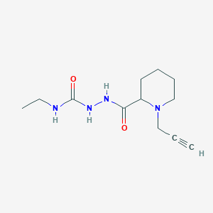 N-[(ethylcarbamoyl)amino]-1-(prop-2-yn-1-yl)piperidine-2-carboxamide