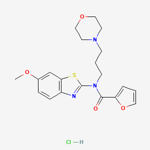 N-(6-methoxybenzo[d]thiazol-2-yl)-N-(3-morpholinopropyl)furan-2-carboxamide hydrochloride