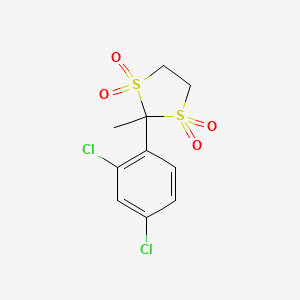 molecular formula C10H10Cl2O4S2 B2886126 2-(2,4-Dichlorophenyl)-2-methyl-1,3-dithiolane 1,1,3,3-tetraoxide CAS No. 443313-72-2