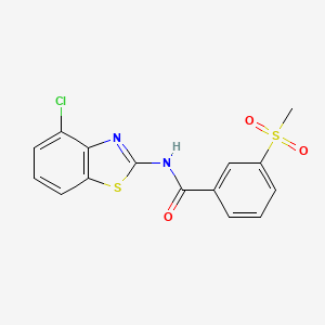 N-(4-chlorobenzo[d]thiazol-2-yl)-3-(methylsulfonyl)benzamide