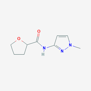 molecular formula C9H13N3O2 B2886137 N-(1-methylpyrazol-3-yl)oxolane-2-carboxamide CAS No. 1189913-97-0