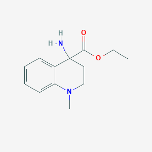 Ethyl 4-amino-1-methyl-2,3-dihydroquinoline-4-carboxylate