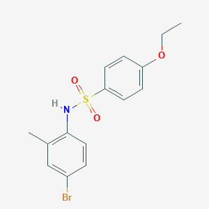 molecular formula C15H16BrNO3S B288616 N-(4-bromo-2-methylphenyl)-4-ethoxybenzenesulfonamide 