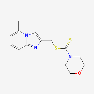 molecular formula C14H17N3OS2 B2886162 (5-Methylimidazo[1,2-a]pyridin-2-yl)methyl morpholine-4-carbodithioate CAS No. 622793-81-1