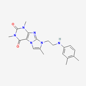 6-[2-(3,4-Dimethylanilino)ethyl]-2,4,7-trimethylpurino[7,8-a]imidazole-1,3-dione
