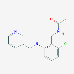 molecular formula C17H18ClN3O B2886192 N-[(2-chloro-6-{methyl[(pyridin-3-yl)methyl]amino}phenyl)methyl]prop-2-enamide CAS No. 2094324-09-9