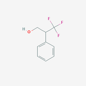 molecular formula C9H9F3O B2886198 3,3,3-Trifluoro-2-phenylpropan-1-ol CAS No. 113242-93-6