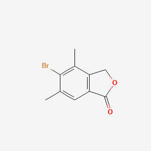 molecular formula C10H9BrO2 B2886200 5-溴-4,6-二甲基-2-苯并呋喃-1(3H)-酮 CAS No. 1255206-87-1