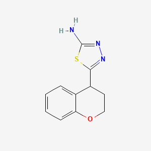 5-(3,4-dihydro-2H-1-benzopyran-4-yl)-1,3,4-thiadiazol-2-amine
