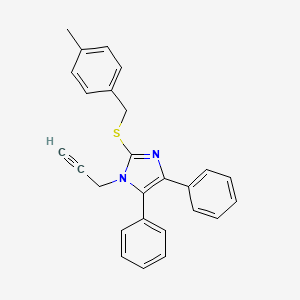 4,5-diphenyl-1-(2-propynyl)-1H-imidazol-2-yl 4-methylbenzyl sulfide