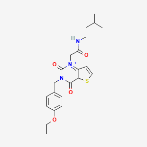 2-{3-[(4-ethoxyphenyl)methyl]-2,4-dioxo-1H,2H,3H,4H-thieno[3,2-d]pyrimidin-1-yl}-N-(3-methylbutyl)acetamide