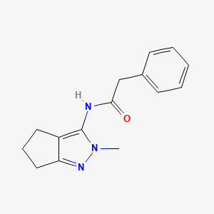 N-(2-methyl-2,4,5,6-tetrahydrocyclopenta[c]pyrazol-3-yl)-2-phenylacetamide