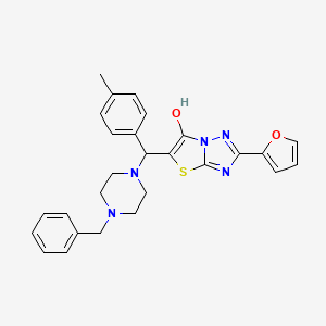 5-((4-Benzylpiperazin-1-yl)(p-tolyl)methyl)-2-(furan-2-yl)thiazolo[3,2-b][1,2,4]triazol-6-ol