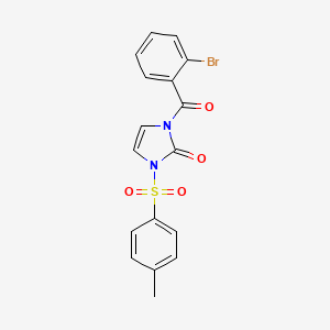 molecular formula C17H13BrN2O4S B2886233 1-(2-bromobenzoyl)-3-tosyl-1H-imidazol-2(3H)-one CAS No. 950320-70-4