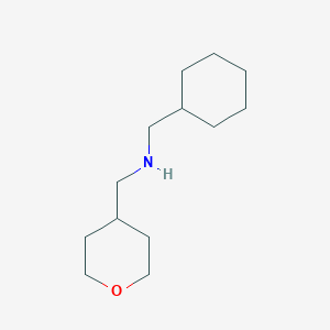 molecular formula C13H25NO B2886236 1-cyclohexyl-N-(oxan-4-ylmethyl)methanamine CAS No. 1247461-98-8
