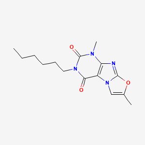 3-hexyl-1,7-dimethyloxazolo[2,3-f]purine-2,4(1H,3H)-dione