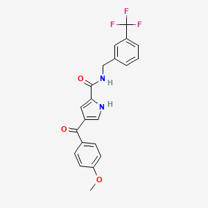 4-(4-methoxybenzoyl)-N-[3-(trifluoromethyl)benzyl]-1H-pyrrole-2-carboxamide