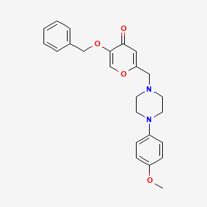 5-(benzyloxy)-2-((4-(4-methoxyphenyl)piperazin-1-yl)methyl)-4H-pyran-4-one