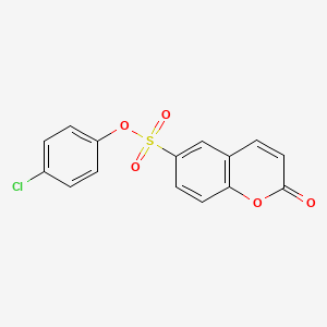 molecular formula C15H9ClO5S B2886260 4-chlorophenyl 2-oxo-2H-chromene-6-sulfonate CAS No. 685829-53-2