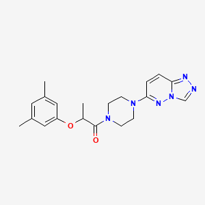 1-(4-([1,2,4]Triazolo[4,3-b]pyridazin-6-yl)piperazin-1-yl)-2-(3,5-dimethylphenoxy)propan-1-one