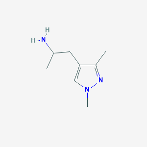 molecular formula C8H15N3 B2886274 1-(1,3-dimethyl-1H-pyrazol-4-yl)propan-2-amine CAS No. 1006357-26-1