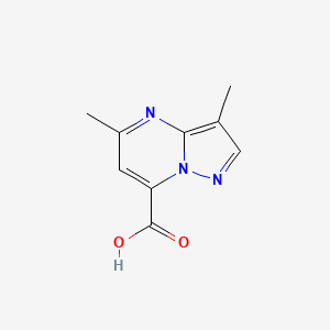 molecular formula C9H9N3O2 B2886275 3,5-Dimethylpyrazolo[1,5-a]pyrimidine-7-carboxylic acid CAS No. 1443279-03-5