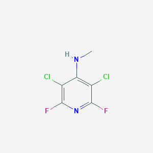 molecular formula C6H4Cl2F2N2 B2886277 3,5-dichloro-2,6-difluoro-N-methyl-4-pyridinamine CAS No. 17723-15-8
