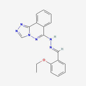 (E)-6-(2-(2-ethoxybenzylidene)hydrazinyl)-[1,2,4]triazolo[3,4-a]phthalazine