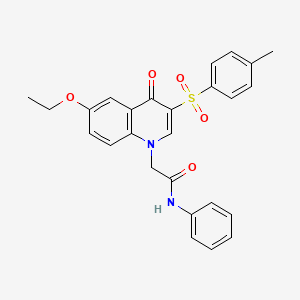 2-(6-ethoxy-4-oxo-3-tosylquinolin-1(4H)-yl)-N-phenylacetamide