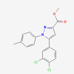 methyl 5-(3,4-dichlorophenyl)-1-(4-methylphenyl)-1H-pyrazole-3-carboxylate