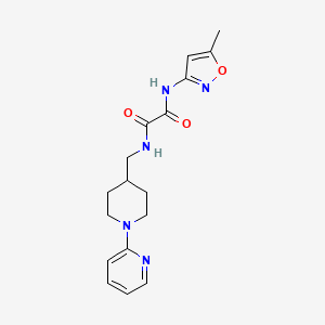 molecular formula C17H21N5O3 B2886306 N1-(5-甲基异恶唑-3-基)-N2-((1-(吡啶-2-基)哌啶-4-基)甲基)草酰胺 CAS No. 1234933-24-4
