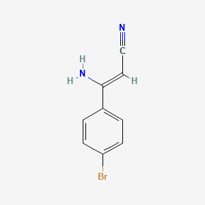 (2Z)-3-amino-3-(4-bromophenyl)prop-2-enenitrile