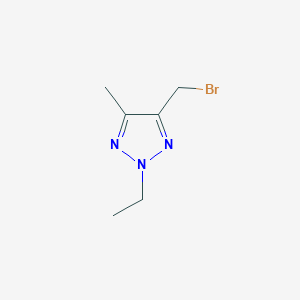 molecular formula C6H10BrN3 B2886318 4-(溴甲基)-2-乙基-5-甲基-2H-1,2,3-三唑 CAS No. 1864061-01-7