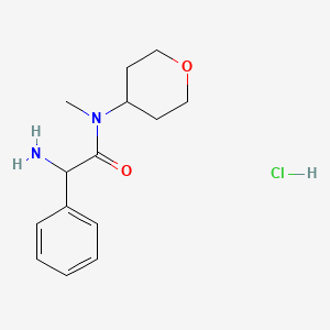 2-amino-N-methyl-N-(oxan-4-yl)-2-phenylacetamide hydrochloride