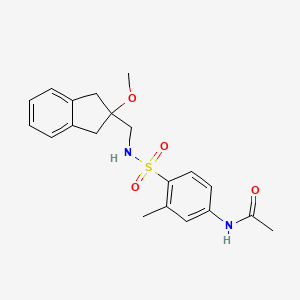 N-(4-(N-((2-methoxy-2,3-dihydro-1H-inden-2-yl)methyl)sulfamoyl)-3-methylphenyl)acetamide