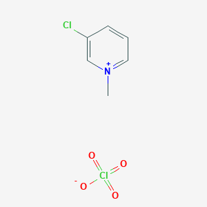 molecular formula C6H7Cl2NO4 B2886328 3-Chloro-1-methylpyridin-1-ium perchlorate CAS No. 54560-60-0