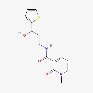 N-(3-hydroxy-3-(thiophen-2-yl)propyl)-1-methyl-2-oxo-1,2-dihydropyridine-3-carboxamide