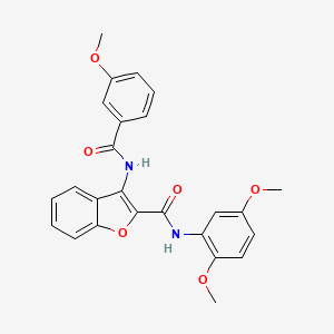 N-(2,5-dimethoxyphenyl)-3-(3-methoxybenzamido)benzofuran-2-carboxamide