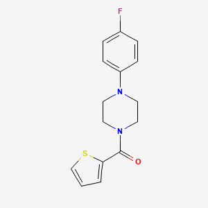 molecular formula C15H15FN2OS B2886351 [4-(4-Fluorophenyl)piperazin-1-yl]-thiophen-2-ylmethanone CAS No. 312617-60-0