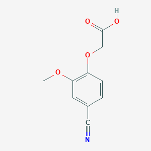 molecular formula C10H9NO4 B2886353 2-(4-Cyano-2-methoxyphenoxy)acetic acid CAS No. 115109-49-4