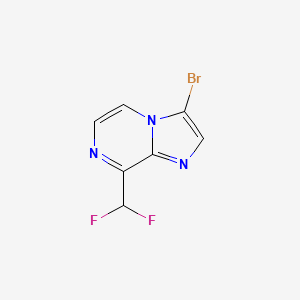 molecular formula C7H4BrF2N3 B2886355 3-Bromo-8-(difluoromethyl)imidazo[1,2-a]pyrazine CAS No. 2248312-37-8