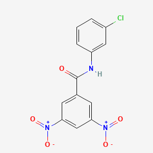 molecular formula C13H8ClN3O5 B2886359 N-(3-chlorophenyl)-3,5-dinitrobenzamide CAS No. 36293-16-0